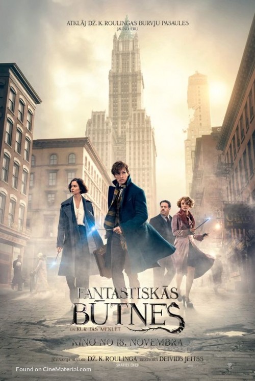 Fantastic Beasts and Where to Find Them - Latvian Movie Poster
