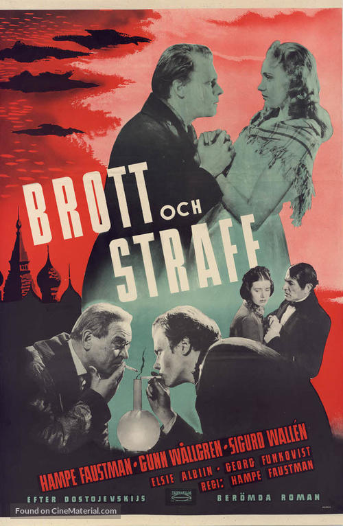 Brott och straff - Swedish Movie Poster
