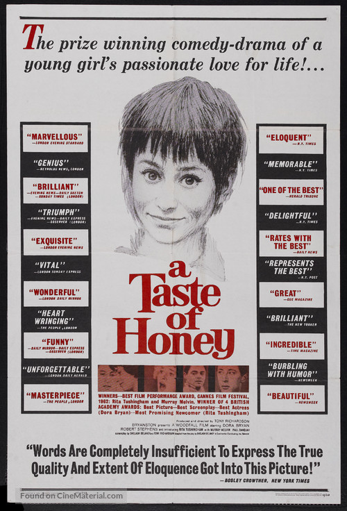 A Taste of Honey - Movie Poster