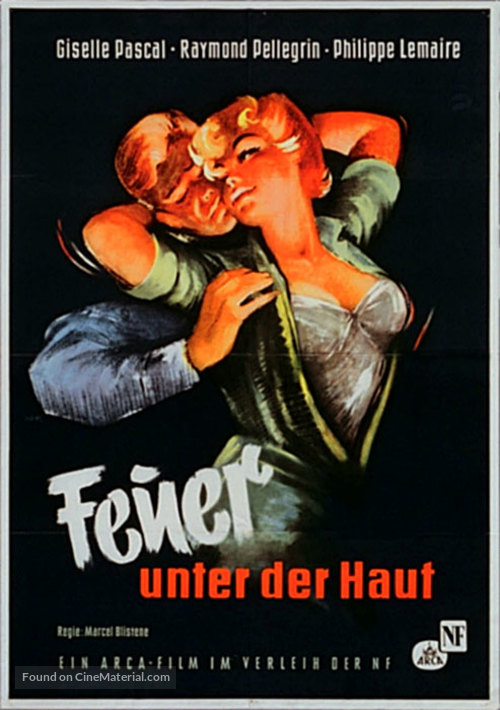 Le feu dans la peau - German Movie Poster