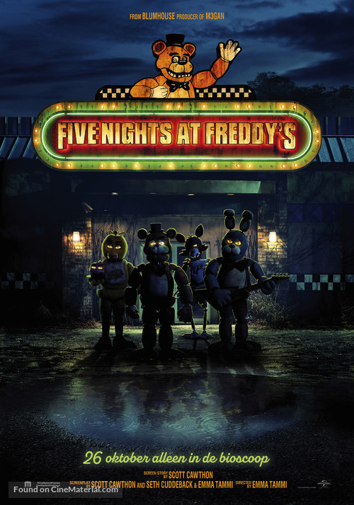 Five Nights at Freddy&#039;s - Dutch Movie Poster