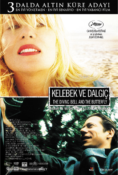 Le scaphandre et le papillon - Turkish Movie Poster