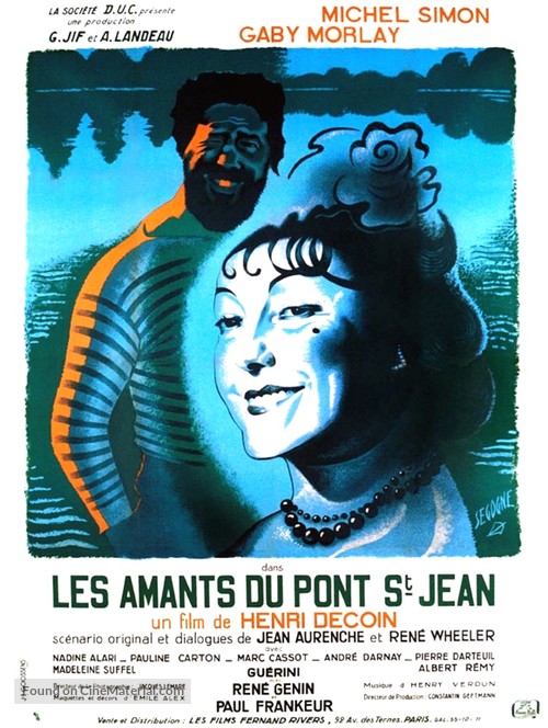 Amants du pont Saint-Jean, Les - French Movie Poster