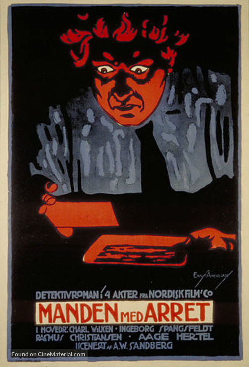 Manden med Arret - Danish Movie Poster