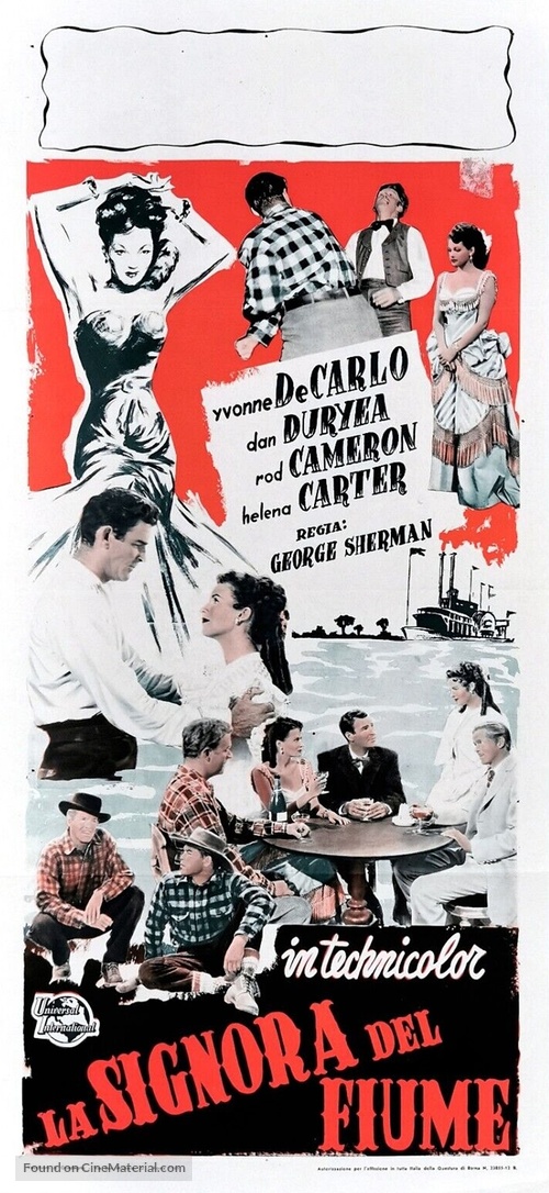 River Lady - Italian Movie Poster