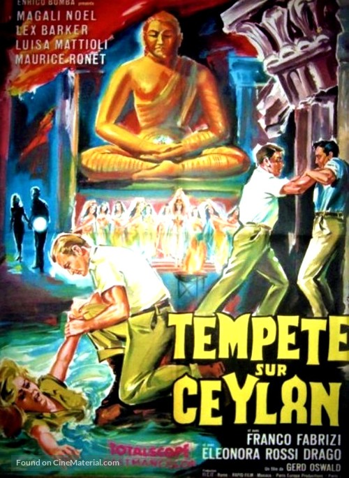 Das Todesauge von Ceylon - French Movie Poster