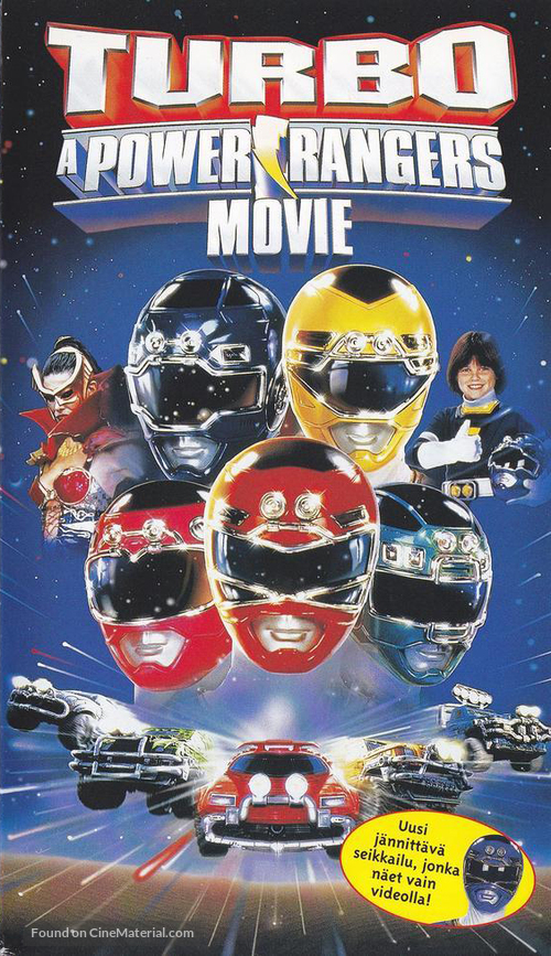 Turbo: A Power Rangers Movie - Finnish VHS movie cover