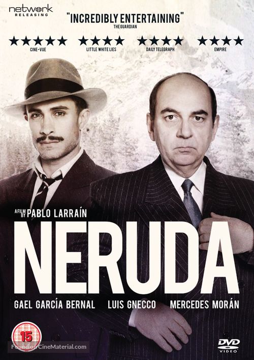 Neruda - British DVD movie cover