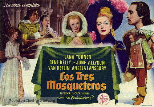 The Three Musketeers - Spanish Movie Poster