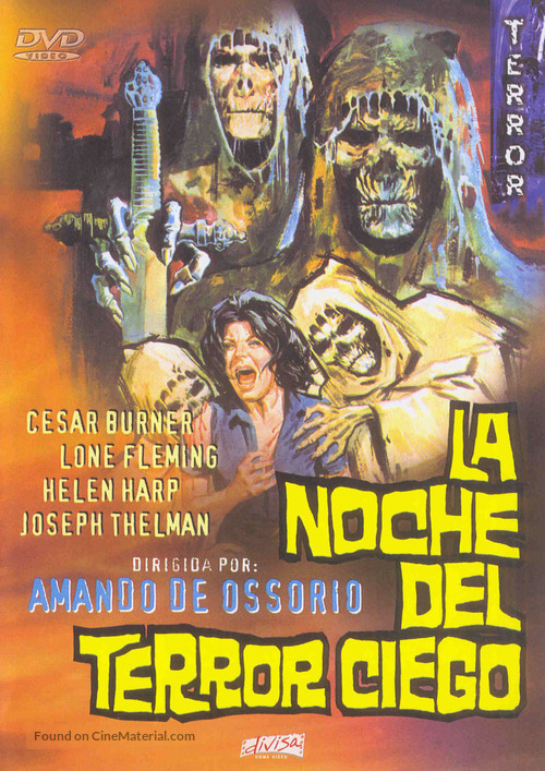 La noche del terror ciego - Spanish DVD movie cover