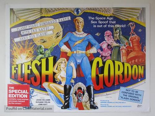 Flesh Gordon - British Movie Poster