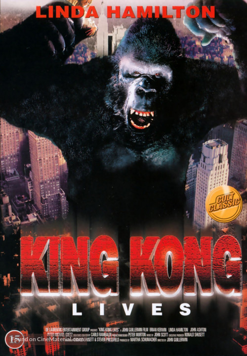 King Kong Lives - Danish DVD movie cover