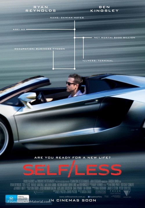 Self/less - Australian Movie Poster