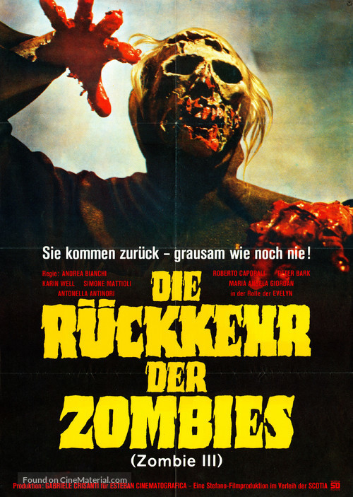 Le notti del terrore - German Movie Poster