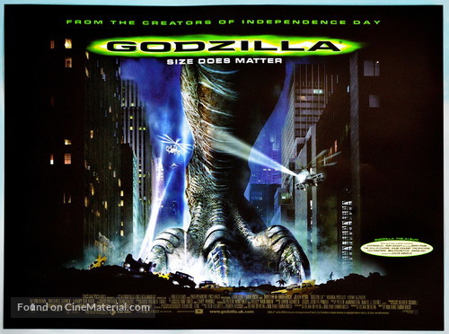 Godzilla - British Movie Poster