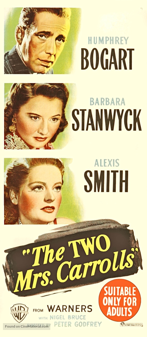 The Two Mrs. Carrolls - Australian Movie Poster
