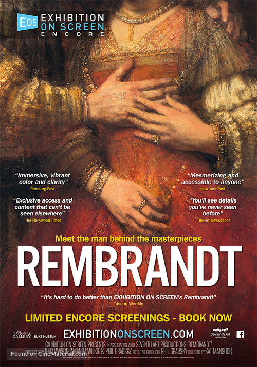 Exhibition on Screen: Rembrandt - British Movie Poster