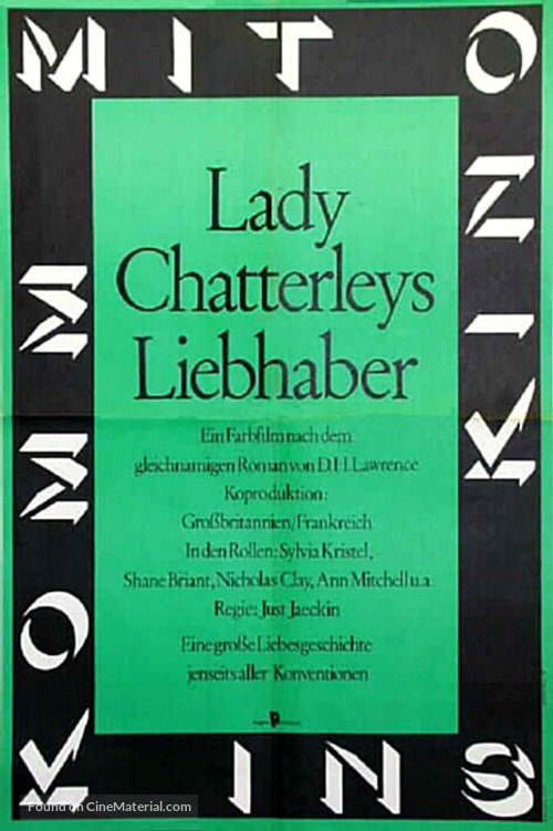 Lady Chatterley&#039;s Lover - German Movie Poster