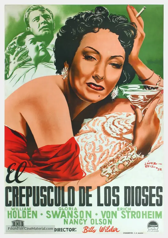 Sunset Blvd. - Spanish Movie Poster