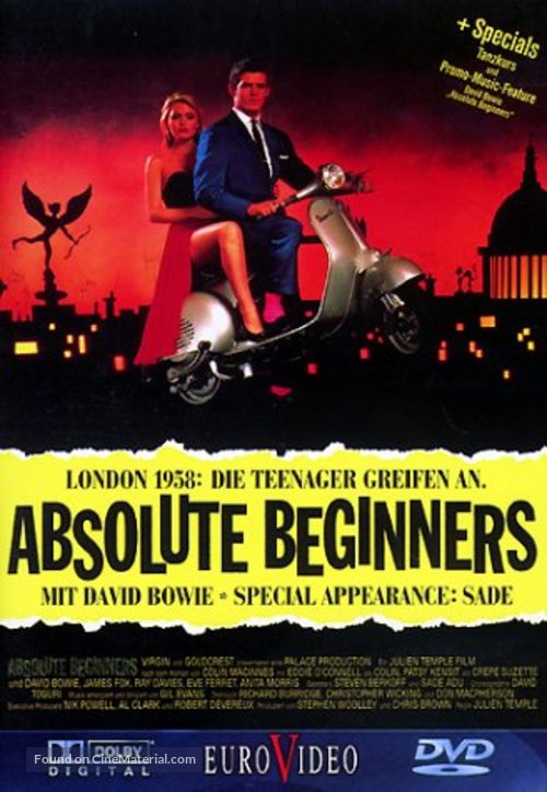 Absolute Beginners - German DVD movie cover