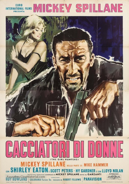 The Girl Hunters - Italian Movie Poster