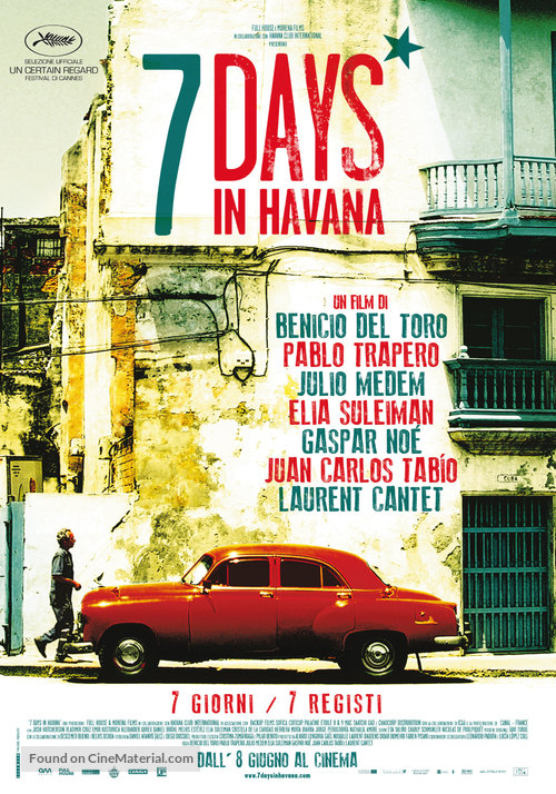 7 d&iacute;as en La Habana - Italian Movie Poster