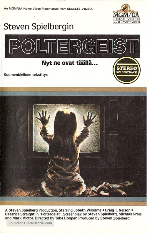 Poltergeist - Finnish VHS movie cover
