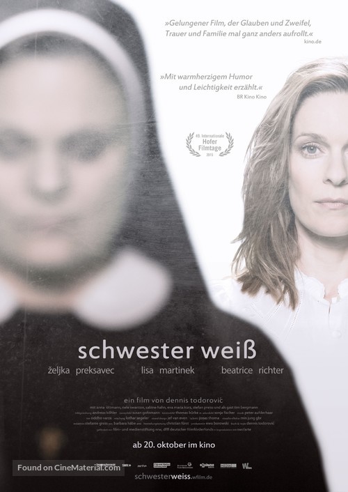 Schwester Wei&szlig; - German Movie Poster