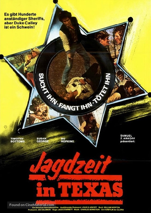 A Small Town in Texas - German Movie Poster