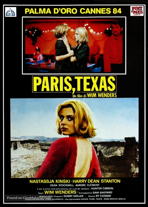 Paris, Texas - Italian Movie Poster