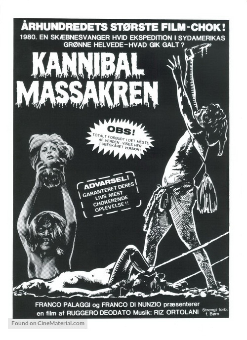 Cannibal Holocaust - Danish Movie Poster