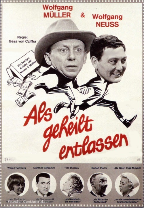 Als geheilt entlassen - German Movie Poster