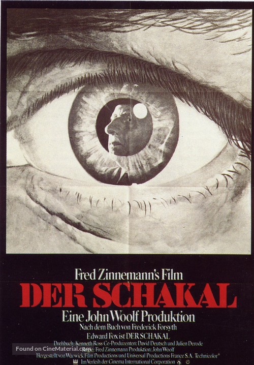 The Day of the Jackal - German Movie Poster