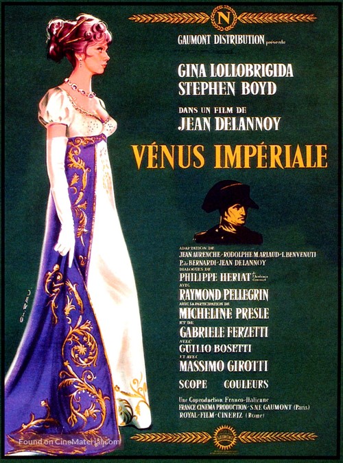 Venere imperiale - French Movie Poster