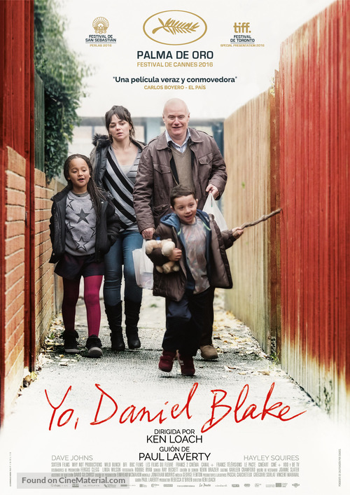 I, Daniel Blake - Spanish Movie Poster