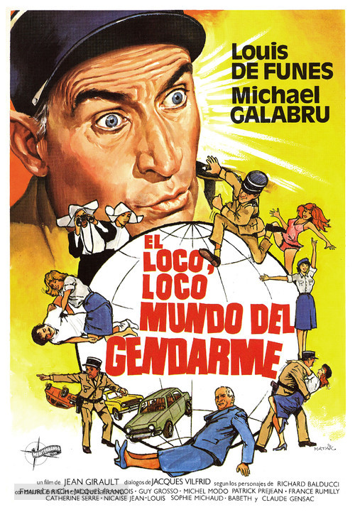Gendarme et les gendarmettes, Le - Spanish Movie Poster