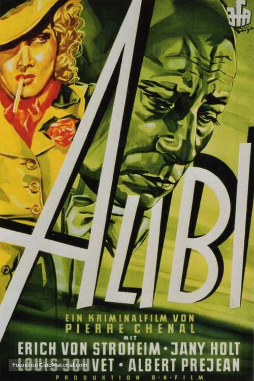 L&#039;alibi - German Movie Poster