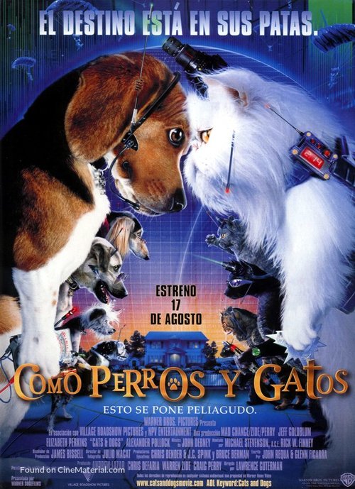 Cats &amp; Dogs - Spanish Movie Poster