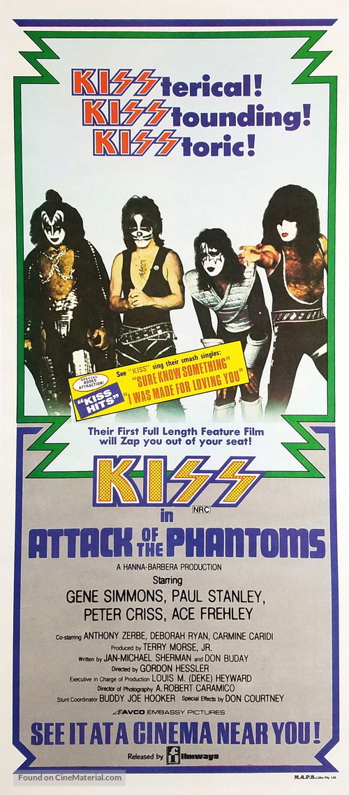 KISS Meets the Phantom of the Park - Australian Movie Poster