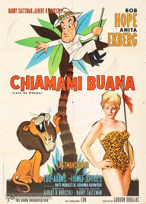 Call Me Bwana - Italian Movie Poster