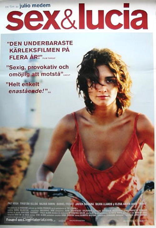 Luc&iacute;a y el sexo - Swedish Movie Poster