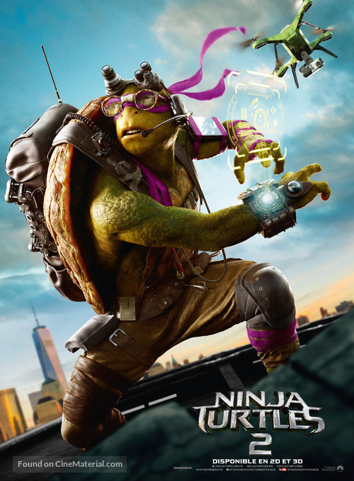 Teenage Mutant Ninja Turtles: Out of the Shadows - French Movie Poster