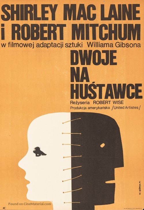 Two for the Seesaw - Polish Movie Poster