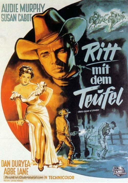 Ride Clear of Diablo - German Movie Poster