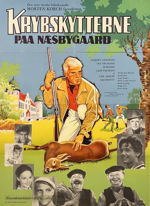 Krybskytterne p&aring; N&aelig;sbyg&aring;rd - Danish Movie Poster