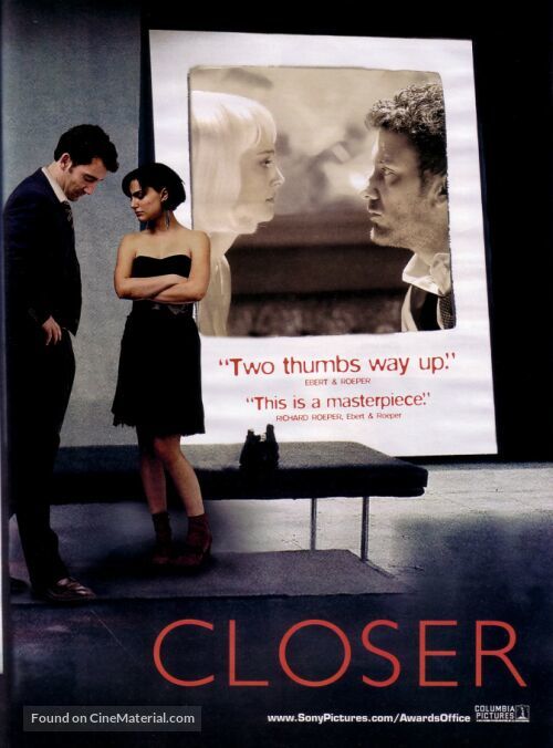 Closer - For your consideration movie poster