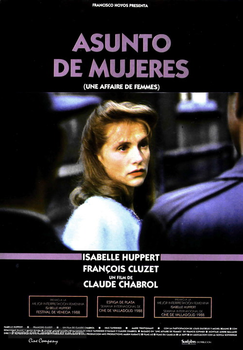 Une affaire de femmes - Spanish Movie Poster