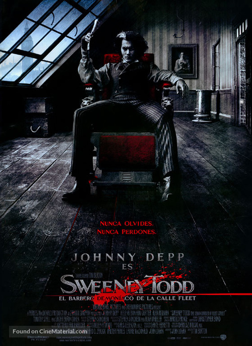 Sweeney Todd: The Demon Barber of Fleet Street - Mexican Movie Poster