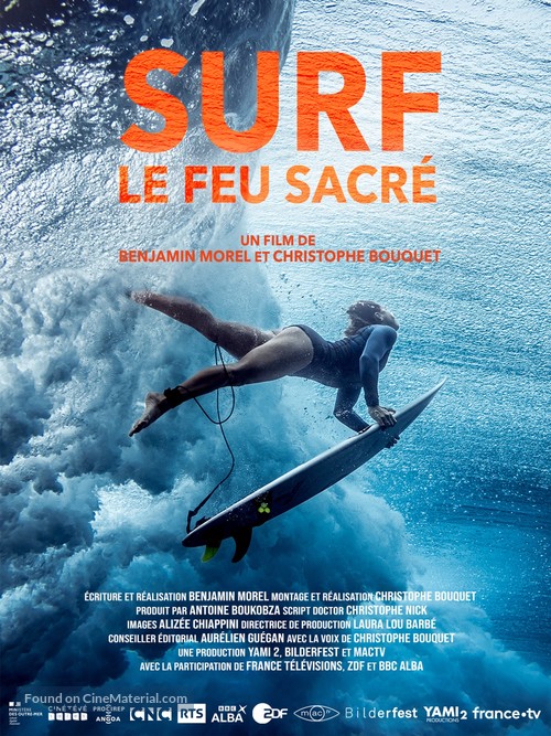 Surf, le feu sacr&eacute; - French Movie Poster