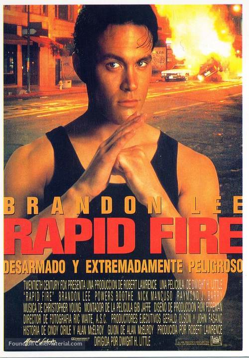 Rapid Fire - Spanish Movie Poster